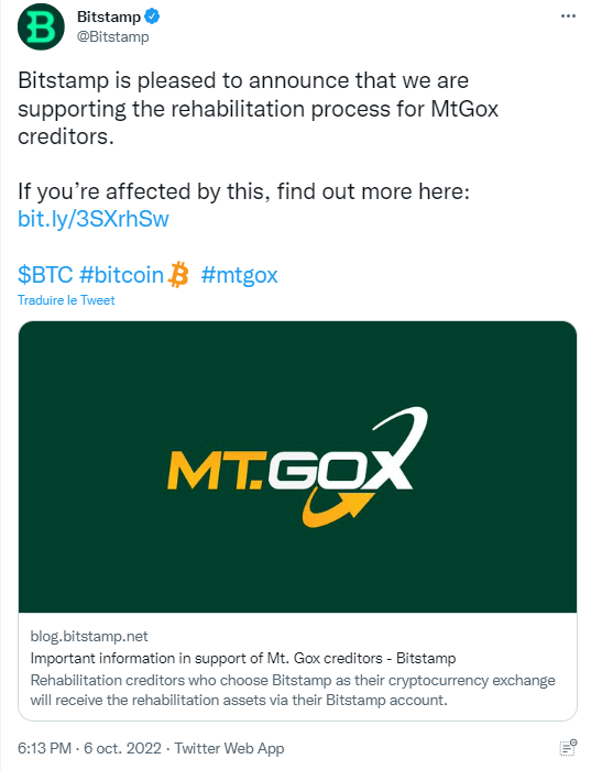 Bitstamp Will Be One Of The Btc Exit Routes From Mtgox.