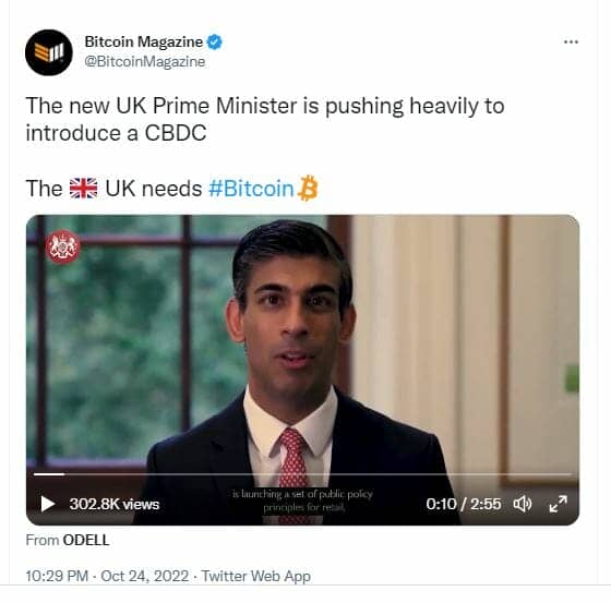 Intervention Of The New British Prime Minister, Rishi Sunak, On The Mnbcs
