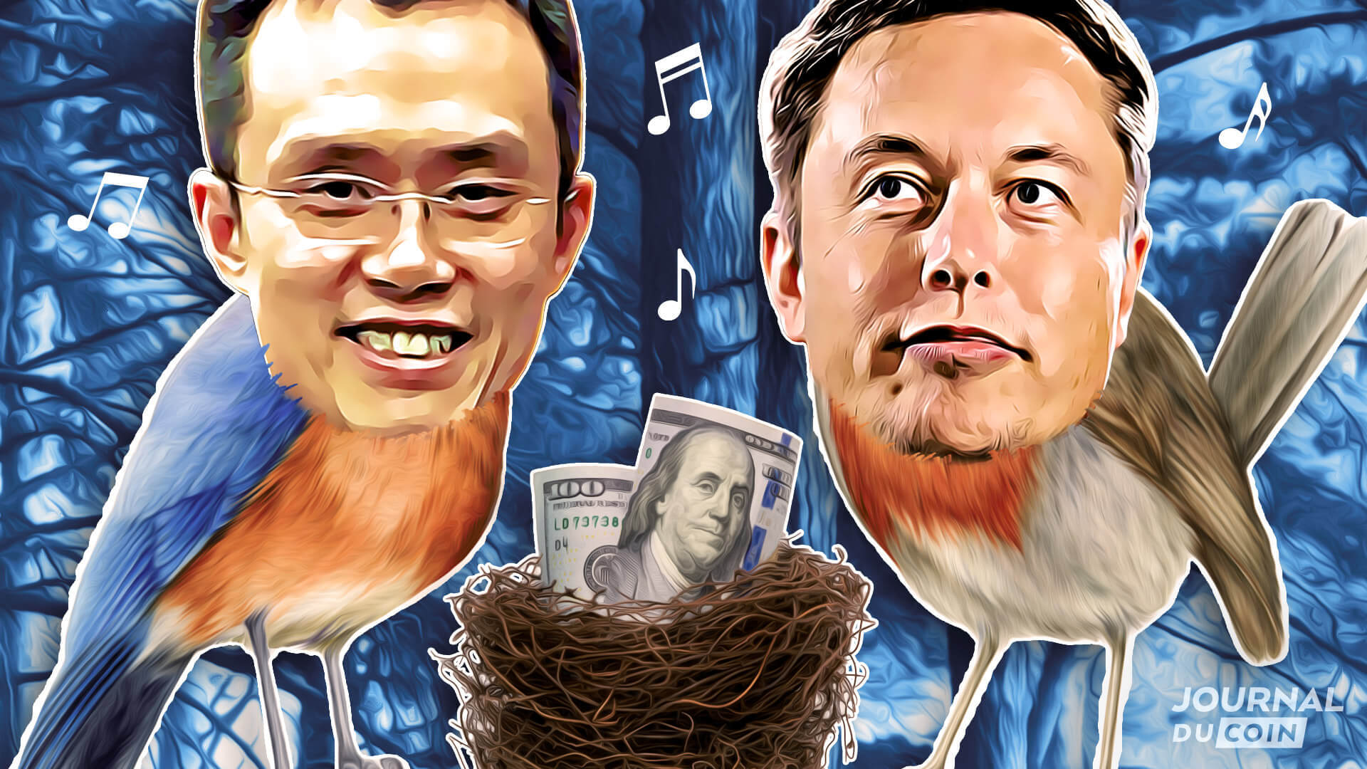 Elon Musk, Changpeng Zhao, et Twitter