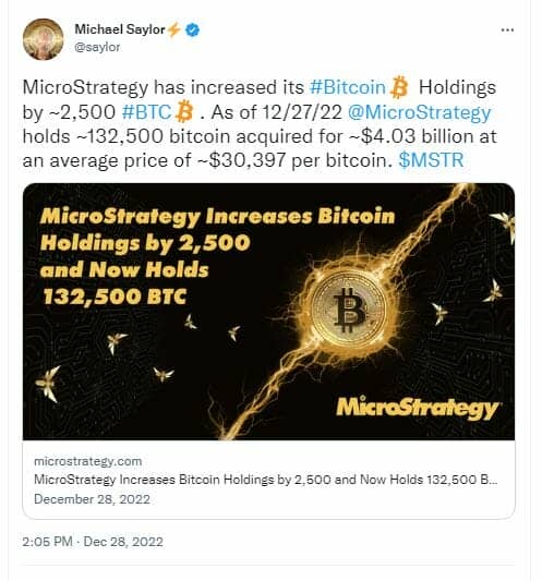MicroStrategy continue d'acheter des bitcoins (BTC).