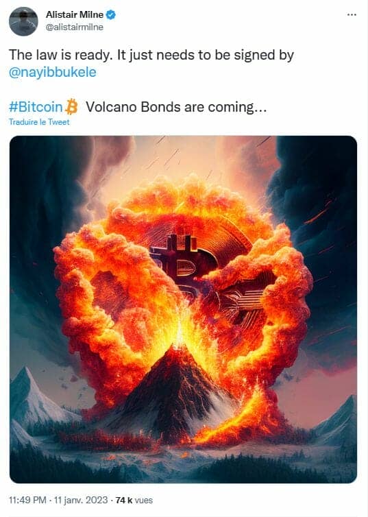 Volcano bonds (or rather, Volcano tokens) upon signing their issue?