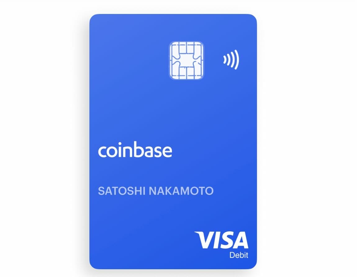 Carte de débit crypto de la plateforme d'échange Coinbase