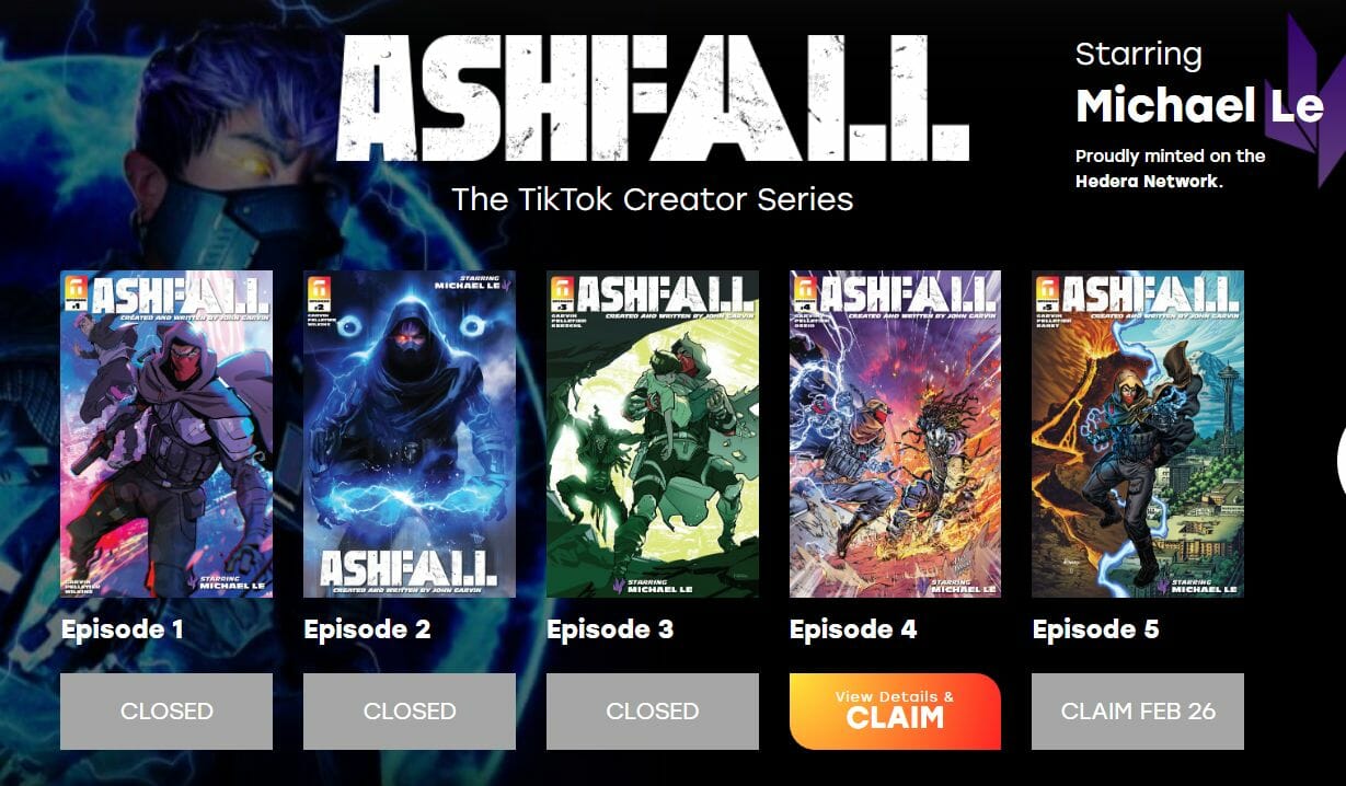 Les bandes dessinées AshFall