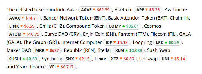 Bakkt fait le grand ménage sur Apex Crypto, même des leaders du marché y passent.