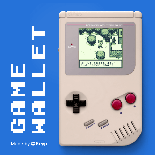 Gamewallet : transformez votre GameBoy en cold wallet.