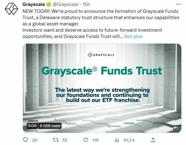 Grayscale continue de se battre contre la SEC pour lancer des ETF Bitcoin et crypto.