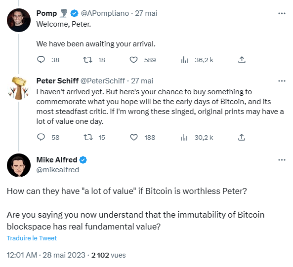 Peter Schiff clearly hasn't changed his mind about Bitcoin.