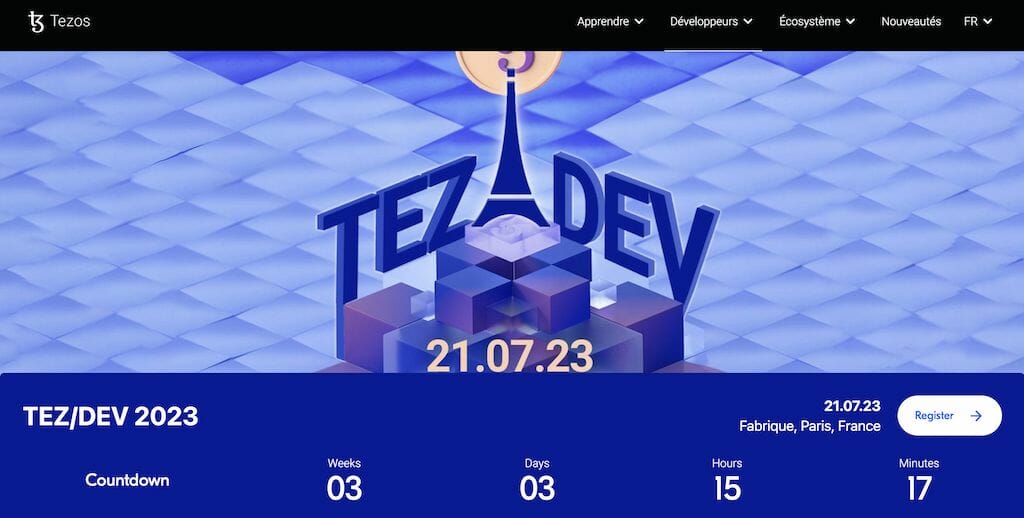 le TEZ/DEV aura lieu le 21 juillet 2023 à la Fabrique Événementielle à Paris