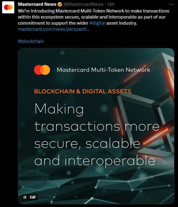Mastercard confirme son intérêt pour les cryptomonnaies et la technologie de la blockchain en lançant le Mastercard Multi-Token Network. Les ambitions sont de bâtir un réseau interopérable, évolutif et sécurisé.
