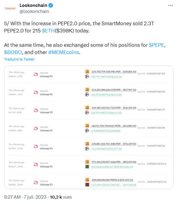 Pepe 2.0 encore plus fort que le 1er token Pepe ? En tout cas ce memecoin a déjà fait un millionnaire.