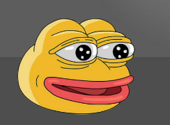 Pepe 2.0 c'est le memecoin Pepe the Frog, mais en jaune.