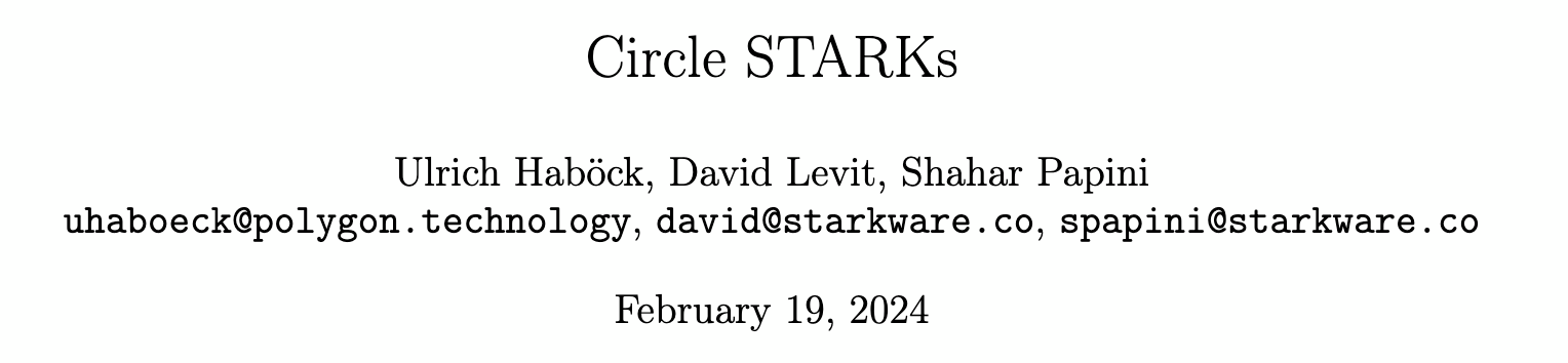 StarkWare et Polygon s'associent pour créer les Circle Starks