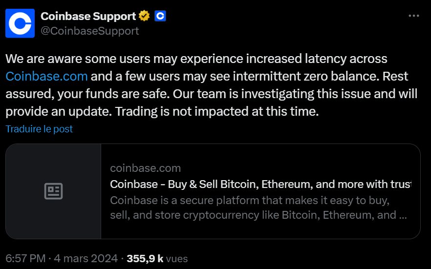 Coinbase teams did everything they could to get the platform back up and running as users desperately tried to log in. 