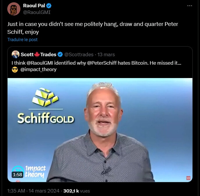 Peter Schiff has always publicly criticized investors who bought Bitcoin but he admitted to having regretted his choice.  Perhaps the start of a change in perception?