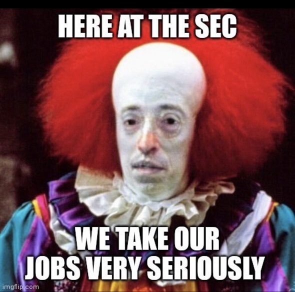 Gary Gensler et la SEC sont de plus en plus vus comme des clowns incapables de classifier une fois pour toutes les cryptomonnaies.