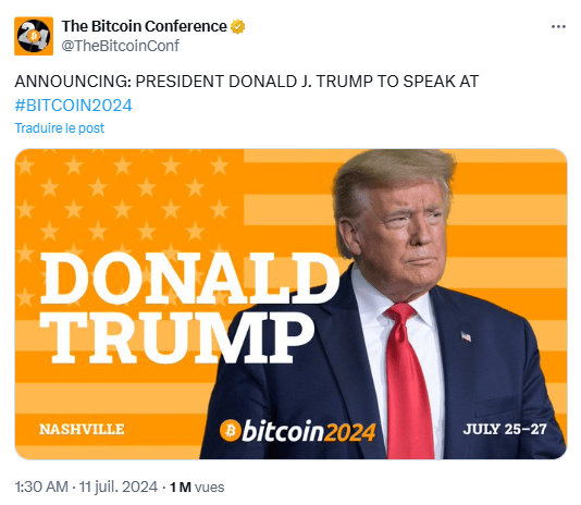 Donald Trump a participé à la conférence Bitcoin 2024 mais cela n'était pas gagné au départ et trois personnes ont tout fait pour que leur volonté devienne réalité : Amanda Fabiano, Tracy Hoyos-López et David Bailey sont clairement à l'origine de l'épiphanie du candidat Trump.