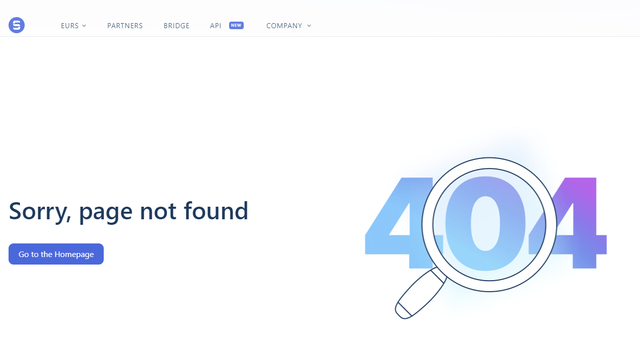 La vérification des réserves de Statis sur son site web conduit à une erreur 404