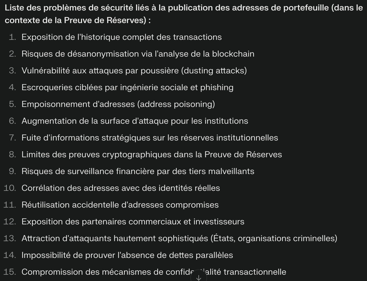 Liste des problèmes de sécurité posés par les Proof of Reserve on-chain