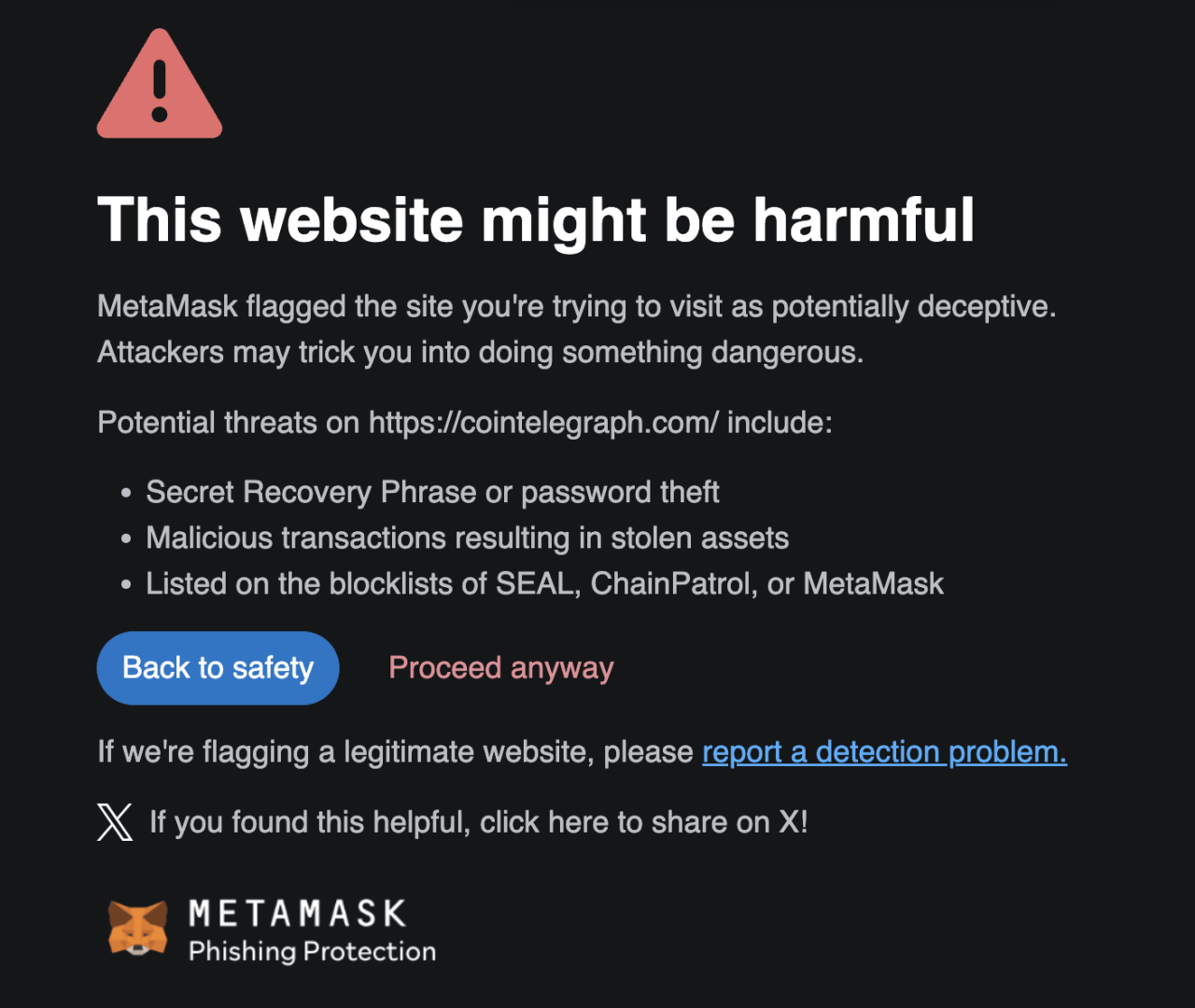 Cointelegraph hack