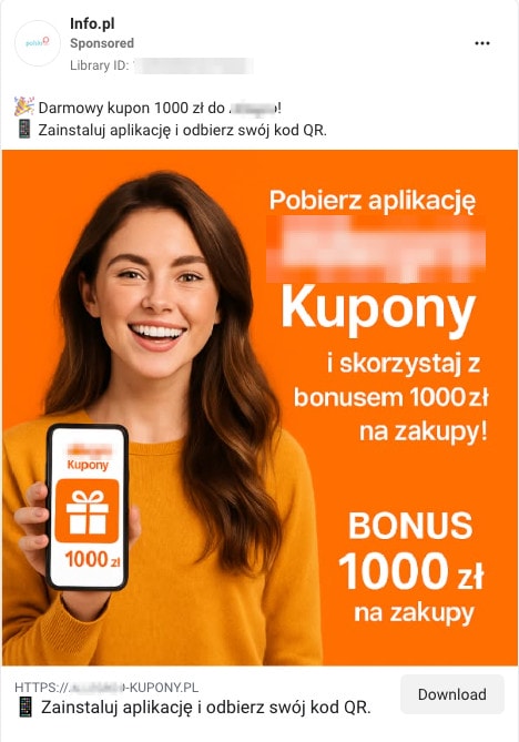 Fausse pub Facebook