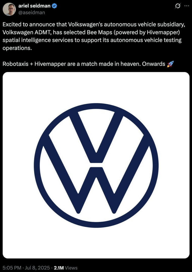Volkswagen Hivemapper