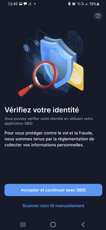 Vérification d'identité sur Crypto.com