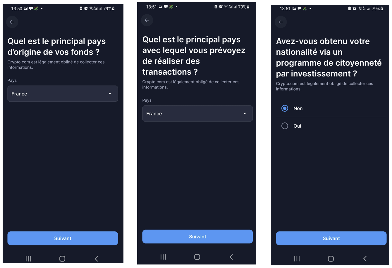 Questionnaire Crypto.com - partie 2