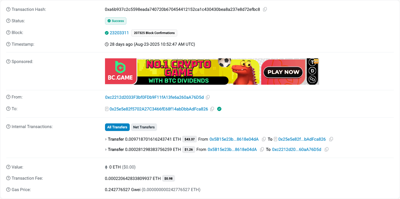 Vitalik Buterin, cofondateur d'Ethereum, a envoyé une petite quantité d'ETH sur un Wallet invisible Hinkal pour tester ses fonctionnalités de protection de la confidentialité.
