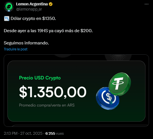 Les élections législatives de mi-mandat en Argentine ont provoqué une hausse spectaculaire de l’utilisation des stablecoins, alors que les citoyens cherchaient à se protéger contre les fluctuations du peso argentin. La victoire du parti de Javier Milei a surpris, mais c’est surtout la crainte d’un effondrement du peso qui a poussé les Argentins à se tourner massivement vers les « crypto dollars ».