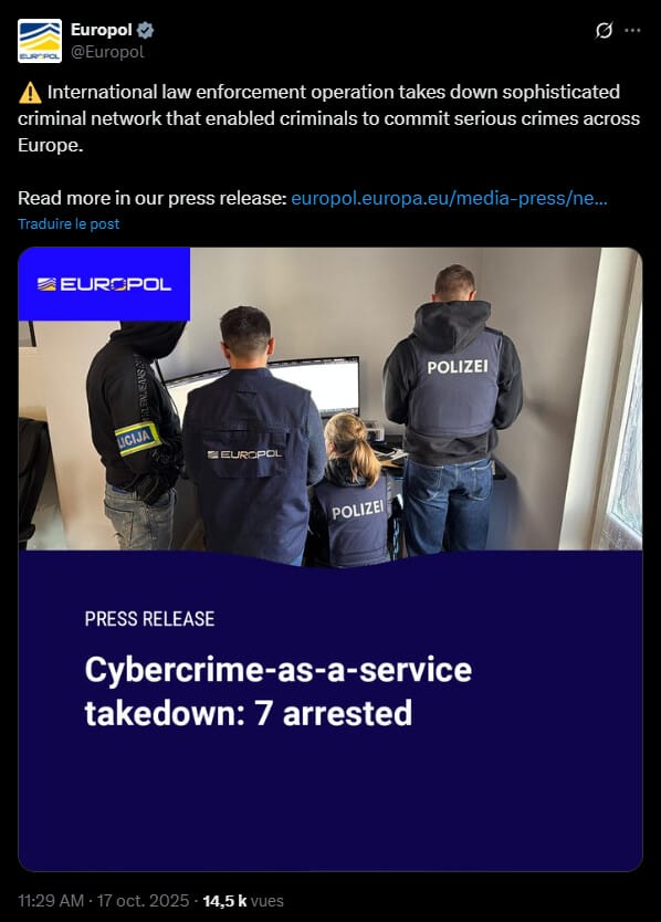 Les forces de l’ordre de l’Union européenne (UE) regroupées sous la bannière d’Europol viennent de frapper un grand coup contre un réseau de cybercriminalité basé en Lettonie en saisissant notamment 330 000 dollars en crypto. Ce réseau fournissait des cartes SIM et des boitiers spéciaux à des escrocs qui s’en servaient pour monter des arnaques sur internet et sur les réseaux sociaux. Retour sur cette opération d’envergure qui a permis de mettre hors d’état de nuire une organisation criminelle internationale.