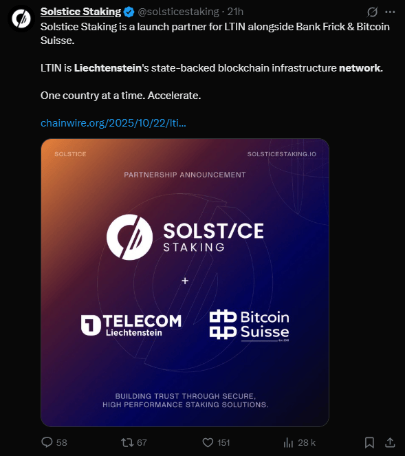 Le Liechtenstein est un petit pays d’Europe de l’Ouest, situé entre la Suisse et l’Autriche. Depuis plusieurs années, ce pays s’est imposé comme un des leaders en matière de régulation crypto en adoptant notamment une loi sur les tokens et les fournisseurs de services de technologies de registres distribués (TVTG) en 2019. Celle-ci fournit un cadre juridique clair pour les entreprises blockchain. Désormais, le pays passe à la vitesse supérieure en dévoilant son propre réseau blockchain.