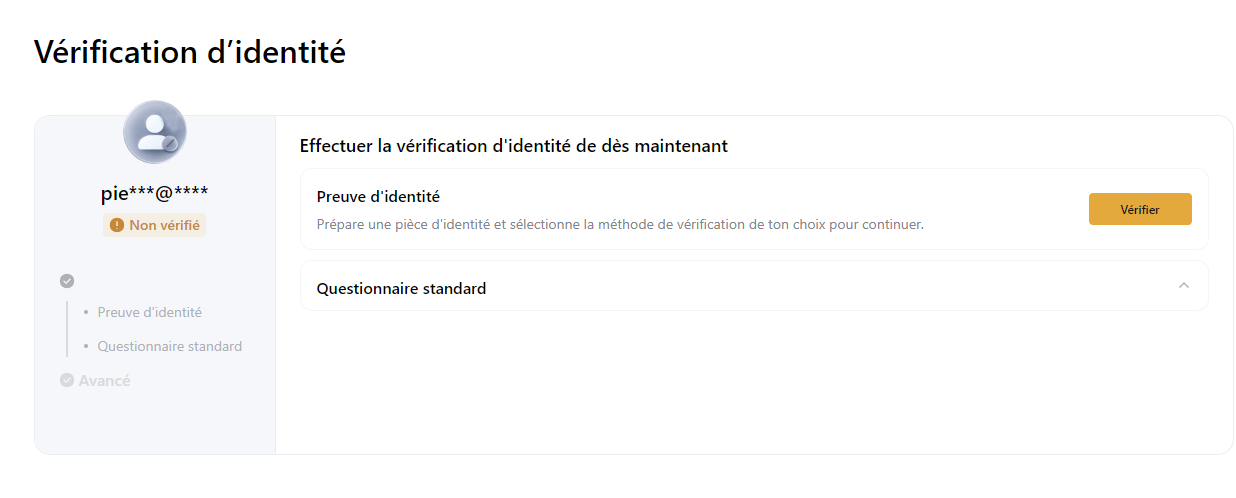 Vérification d'identité sur Bybit