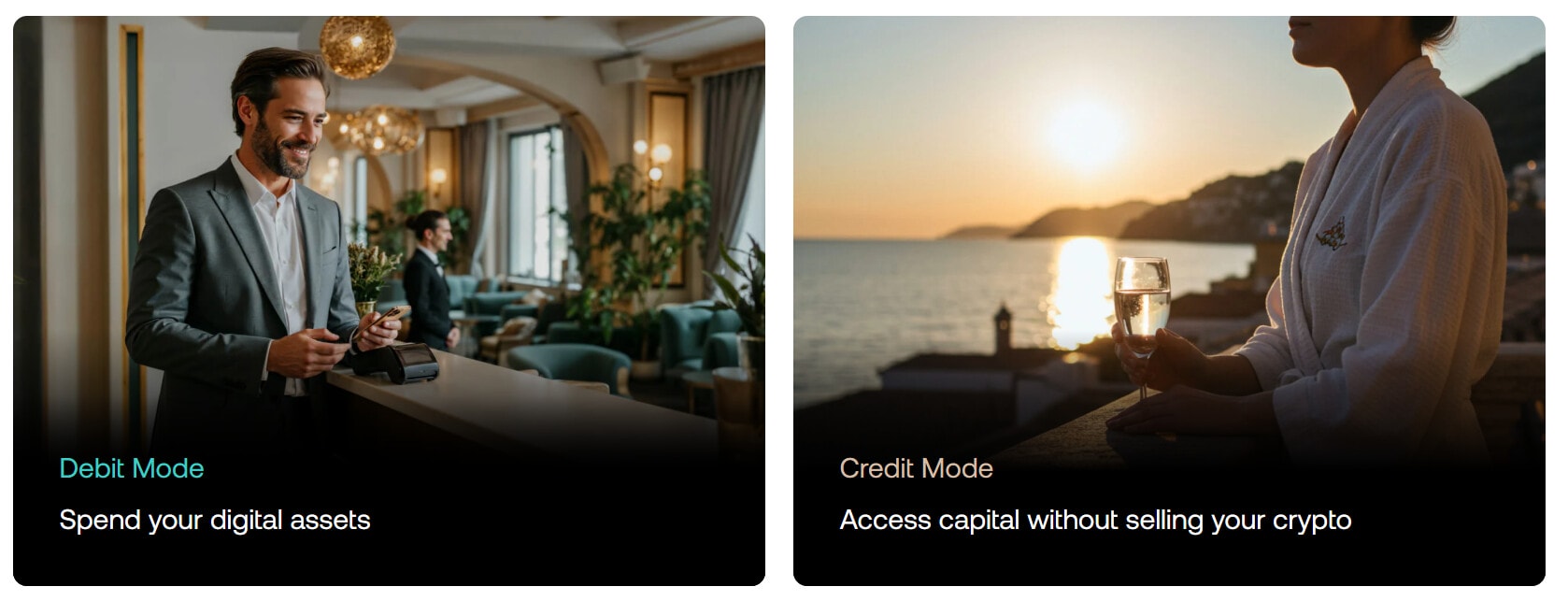 La carte Nexo peut s'utiliser en mode débit et crédit