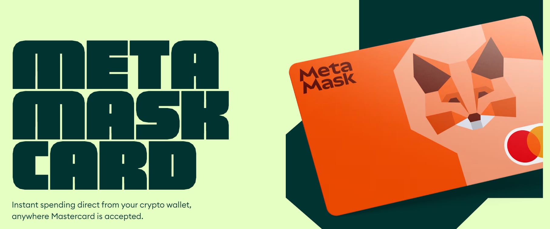 Carte Mastercard de Metmask