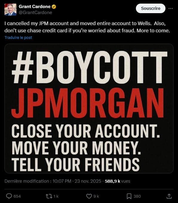 L'annonce potentielle d'une modification des critères d'inclusion dans les indices boursiers par le MSCI (Morgan Stanley Capital International) a généré une vive réaction au sein de la sphère des actifs numériques. La tension s’est cristallisée autour de la société de services financiers JP Morgan, qui a été le vecteur de cette information via une note de recherche publié la semaine dernière. L'enjeu central réside dans la classification des entreprises de « crypto-trésorerie », dont la valorisation dépend largement de leurs réserves en actifs numériques comme le Bitcoin. L'échéance de cette possible exclusion est envisagée pour janvier 2026 et voici donc trois points importants pour tout comprendre à cette affaire qui concerne évidemment Strategy. 