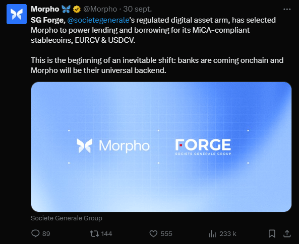  La Société Générale, à travers sa filiale SG-FORGE, continue de faire parler d’elle dans le domaine de la tokenisation d’actifs financiers. Cette fois, c’est aux États-Unis que la banque française frappe un grand coup en émettant sa première obligation numérique sur la blockchain. Une étape majeure qui pourrait bien ouvrir la voie à d’autres produits financiers complexes.