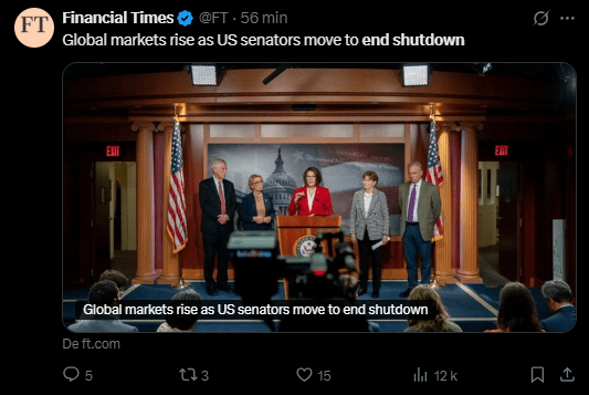 Après quarante jours de paralysie budgétaire et ce qui restera comme le plus long « shutdown » de l'histoire des États-Unis, les sénateurs américains ont trouvé dimanche un accord provisoire pour mettre fin au blocage des services publics. Ce compromis, adopté avec le soutien d'élus des deux partis, marque un premier pas vers la normale. Bien que salué comme une victoire par certains, l'accord suscite des divisions au sein du Parti démocrate, notamment sur les aides à la santé. La validation finale par la Chambre des représentants et la signature de Donald Trump sont désormais attendues.