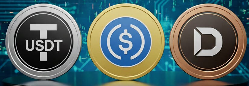 Trio gagnants des stablecoins dollars