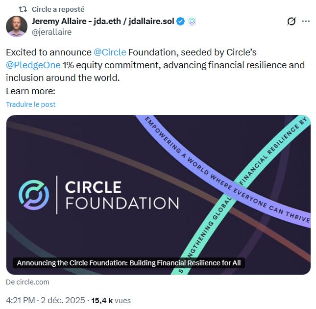 Le Circle Foundation souhaite aider à l’inclusion financière partout dans le monde.