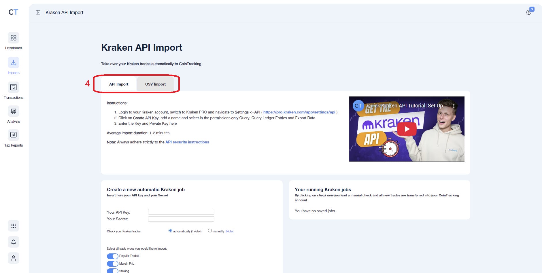 Importer les données d'un exchanges sur CoinTraking