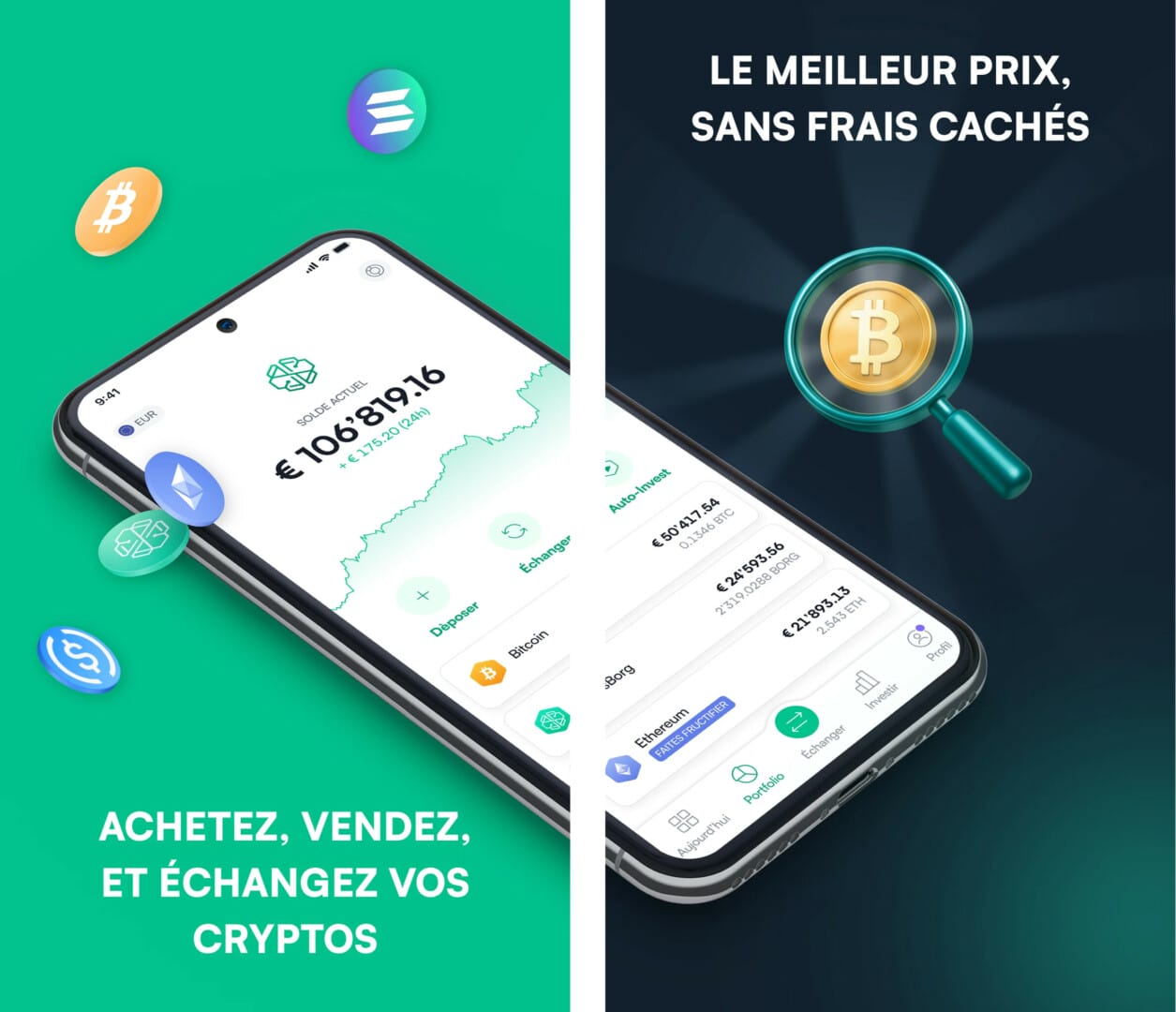 L'application mobile Swissborg est pensée pour les débutants