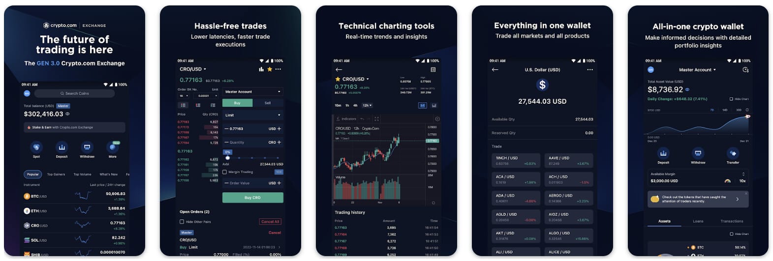 Crypto.com propose 2 application mobiles distinctes