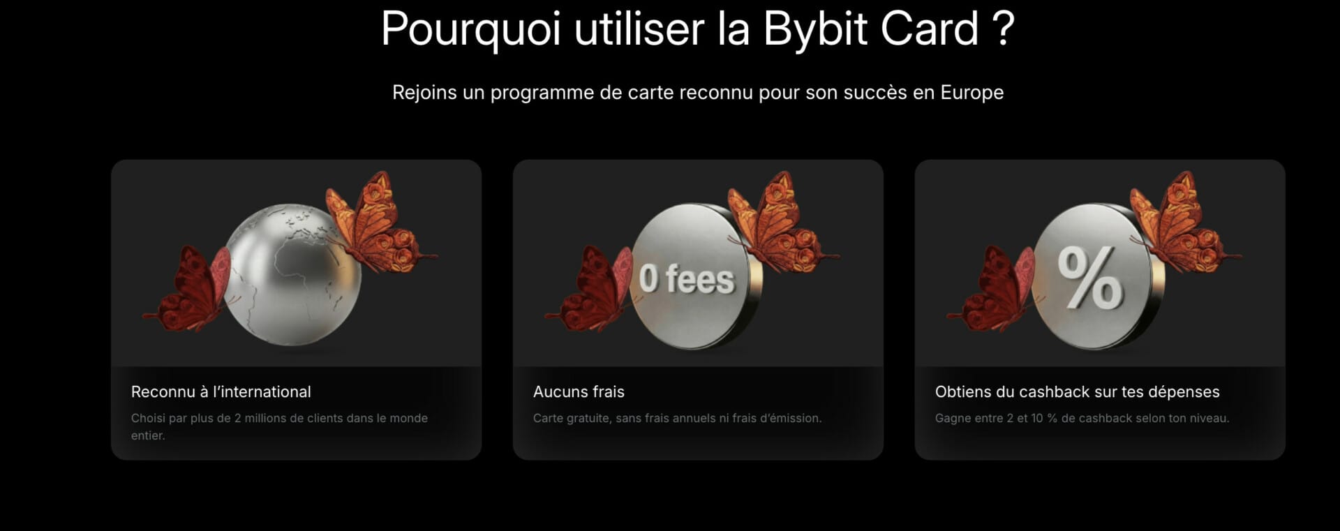 La Bybit Card présente de nombreux avantages