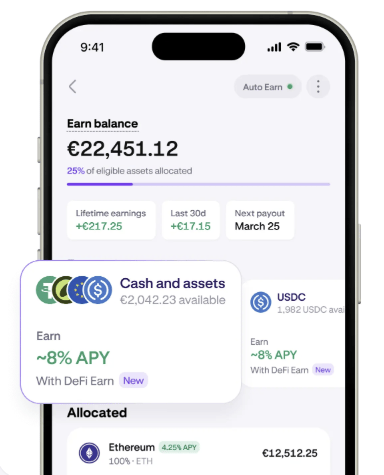 Selection de DeFi Earn