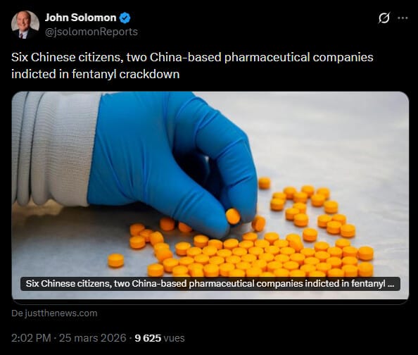 L'administration judiciaire américaine a porté un coup dur au trafic de stupéfiants de synthèse. Le 24 mars, un grand jury fédéral du district sud de l'Ohio a rendu public un acte d'accusation visant les sociétés Shandong Believe Chemical et Shandong Ranhang Biotechnology, ainsi que six de leurs cadres. Ces entités sont soupçonnées d'avoir structuré une chaîne d'approvisionnement mondiale pour le fentanyl, en s'appuyant sur la crypto pour contourner les contrôles financiers traditionnels. Cette procédure s'inscrit dans le cadre de l'opération Box Cutter, une initiative interorganisations destinée à démanteler les réseaux de financement des cartels.