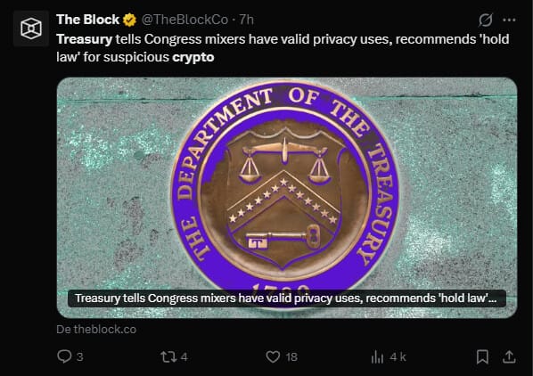 Le Trésor américain a récemment publié un rapport qui pourrait bien changer la donne dans le domaine de la cryptomonnaie. Selon ce document, les mixeurs de cryptomonnaies ne sont pas uniquement des outils pour les criminels, mais jouent également un rôle crucial dans la protection de la vie privée des utilisateurs légitimes. Cette reconnaissance pourrait marquer un tournant dans la manière dont les régulateurs perçoivent ces services souvent associés au blanchiment d’argent.