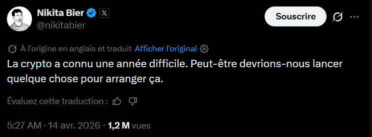 Nikita Bier, le responsable produit de X Money, a récemment suscité l’enthousiasme de la communauté crypto en laissant entendre que la plateforme pourrait jouer un rôle clé dans la revitalisation du secteur. Alors que X Money se prépare à lancer ses services de paiement, y compris des transferts peer-to-peer et une carte de débit, les spéculations vont bon train sur une éventuelle intégration plus poussée de la blockchain.