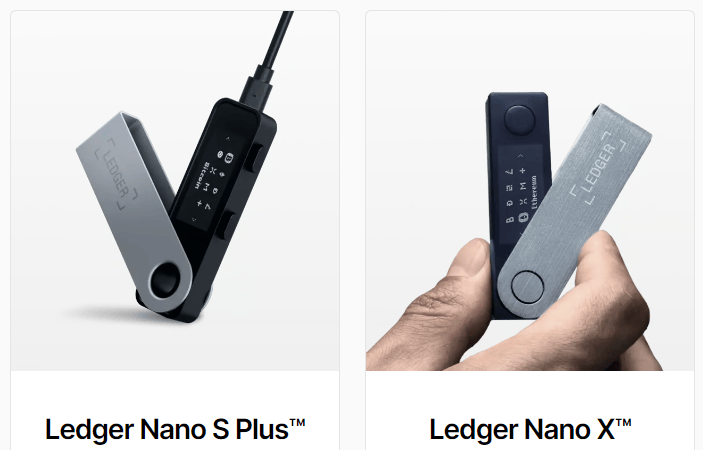 Ledger propose 2 modèles de signers à boutons
