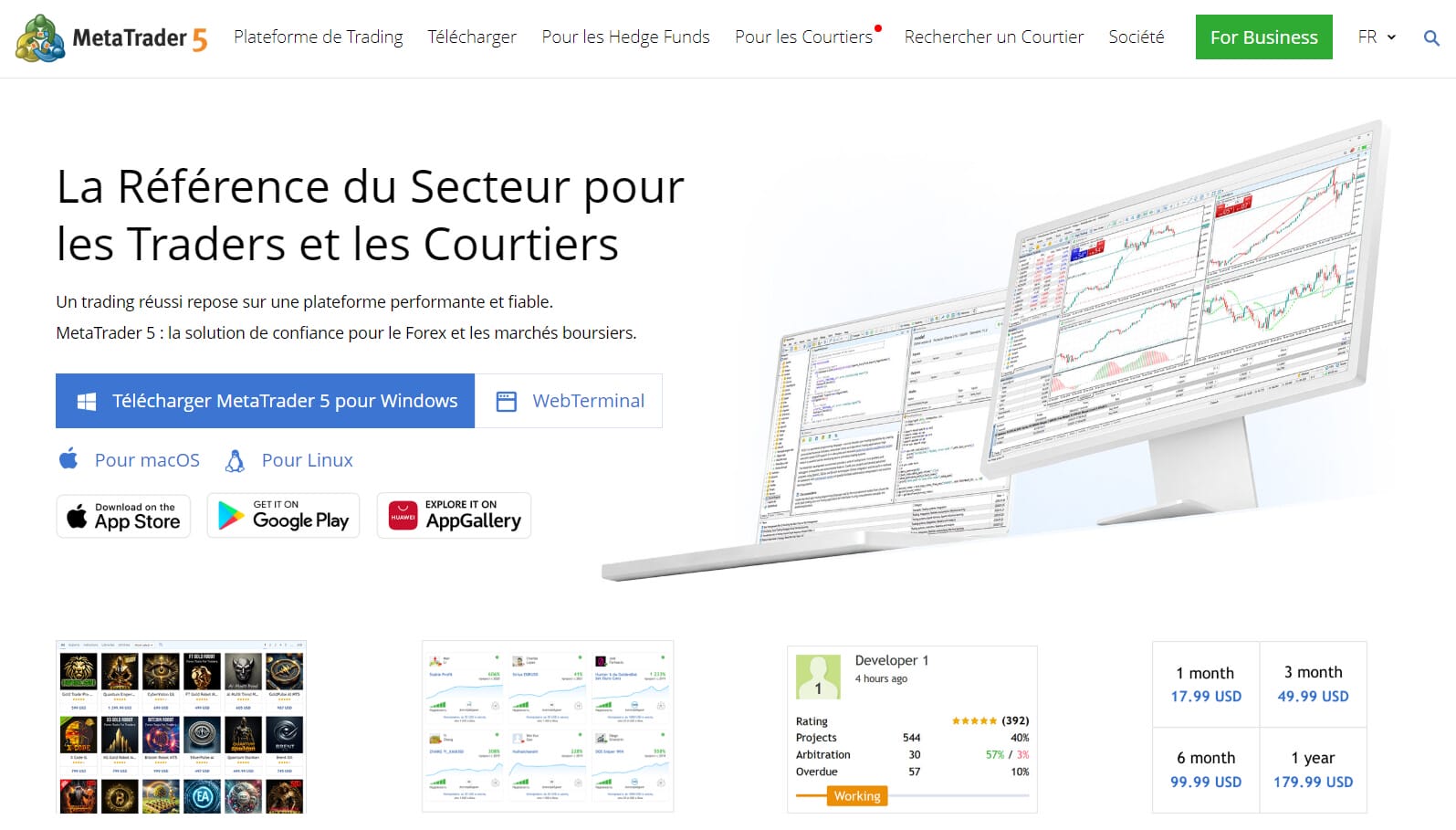 traders et courtiers adoptent metatrader