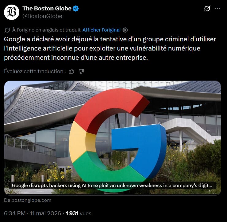 Le rapport de mai 2026 du Google Threat Intelligence Group (GTIG) met en lumière une transition structurelle dans l'usage de l'intelligence artificielle par les acteurs malveillants. Les observations techniques révèlent que l'IA ne sert plus seulement d'outil d'expérimentation, mais devient un moteur d'industrialisation pour les opérations de cyberattaques. Cette évolution se manifeste par une intégration des modèles de langage à grande échelle dans les processus de découverte de vulnérabilités et de développement de logiciels malveillants. Les données recueillies auprès des équipes de Mandiant et les analyses des modèles Gemini montrent que les adversaires ciblent désormais activement l'écosystème logiciel de l'IA, tout en détournant ses capacités pour automatiser des phases critiques de l'intrusion, de la reconnaissance initiale à l'exécution de commandes complexes.